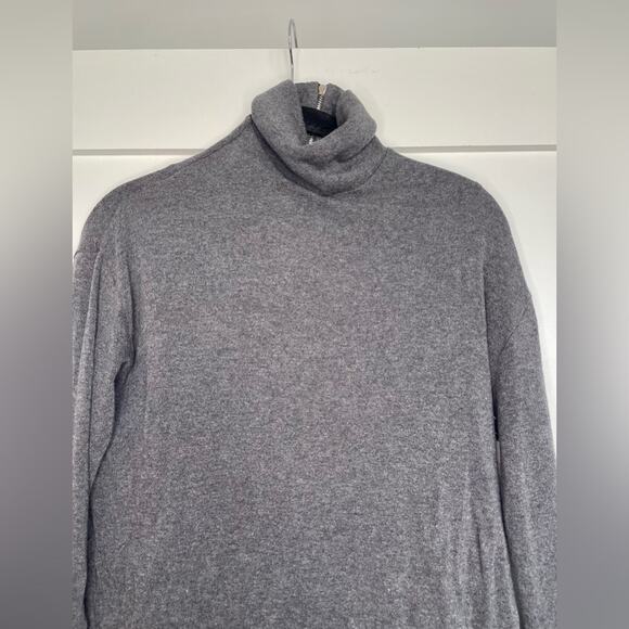 Bailey 44 Anastasia Gray Wool Blend Turtleneck Long Sleeve Sweater Dress Small - Picture 8 of 14